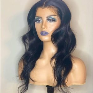 Used Xoxo 16inch Raw sea Wavy hair FRONTAL WIG